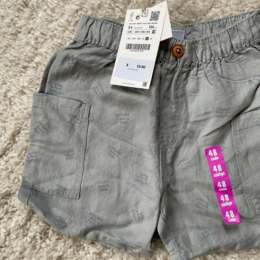 New with tags. Zara Lennon shorts. Size 3–4